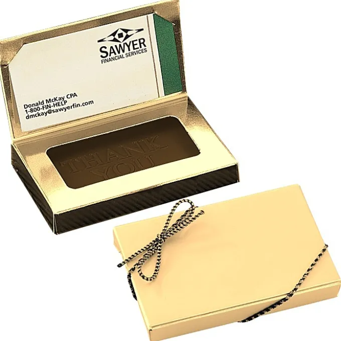 Business Card Chocolate Treat - Thank You
