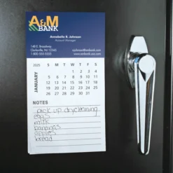 Business Card Magnet with Calendar and Notepad