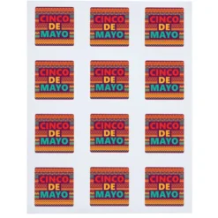 Button Sheeted Stickers - Square - 2 inches x 2 inches