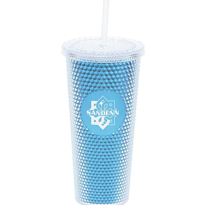 Bux Tumbler with Straw - 24 oz. - Metallic
