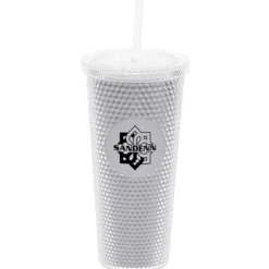 Bux Tumbler with Straw - 24 oz. - Metallic