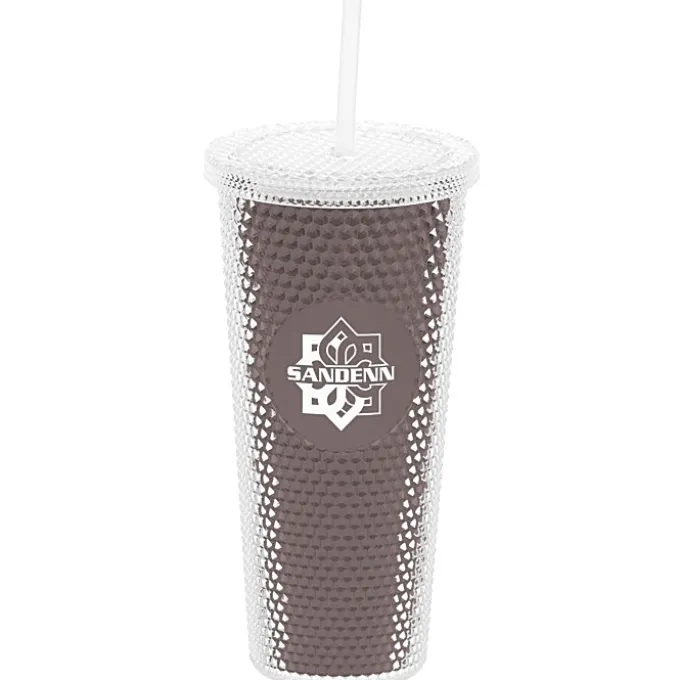 Bux Tumbler with Straw - 24 oz. - Metallic