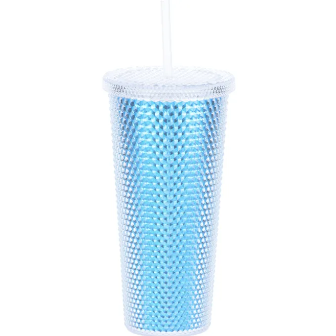 Bux Tumbler with Straw - 24 oz. - Metallic