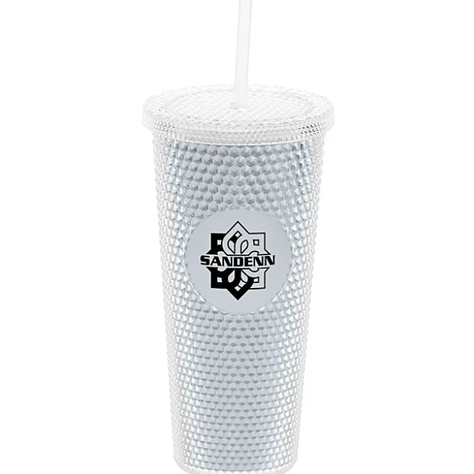 Bux Tumbler with Straw - 24 oz. - Metallic