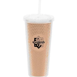 Bux Tumbler with Straw - 24 oz. - Metallic