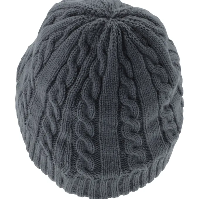 Cable Knit Fuzzy Lined Beanie