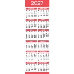 Calendar Bookmark - Marquise