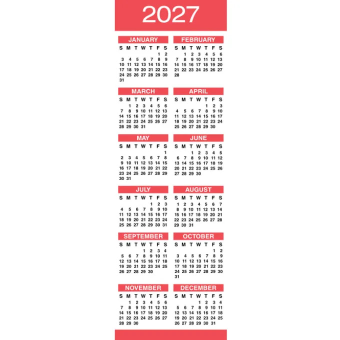 Calendar Bookmark - Marquise