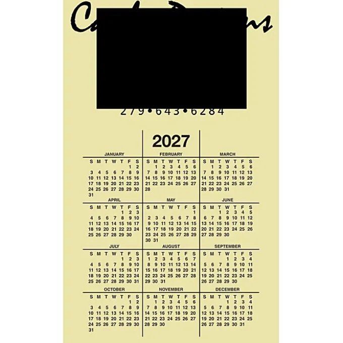 Calendar Magnet - Medium - Colors