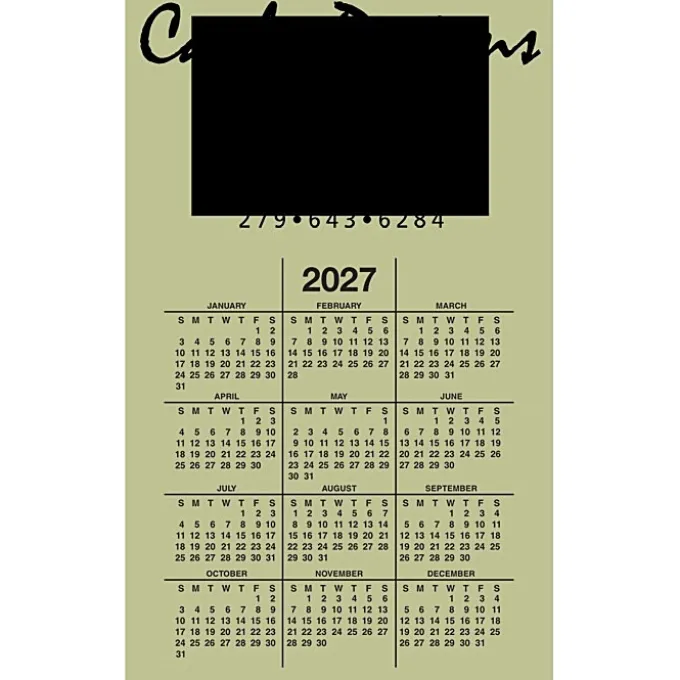 Calendar Magnet - Medium - Colors