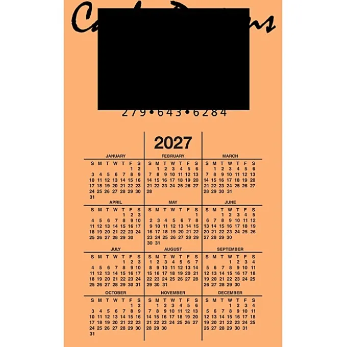 Calendar Magnet - Medium - Colors