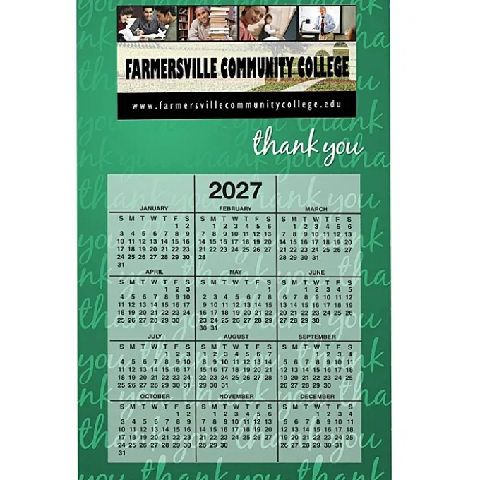 Calendar Magnet - Medium - Thank You