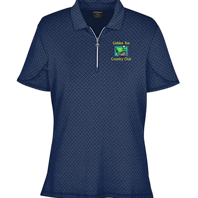 Callaway All-Over Stitched Chev Polo - Ladies'