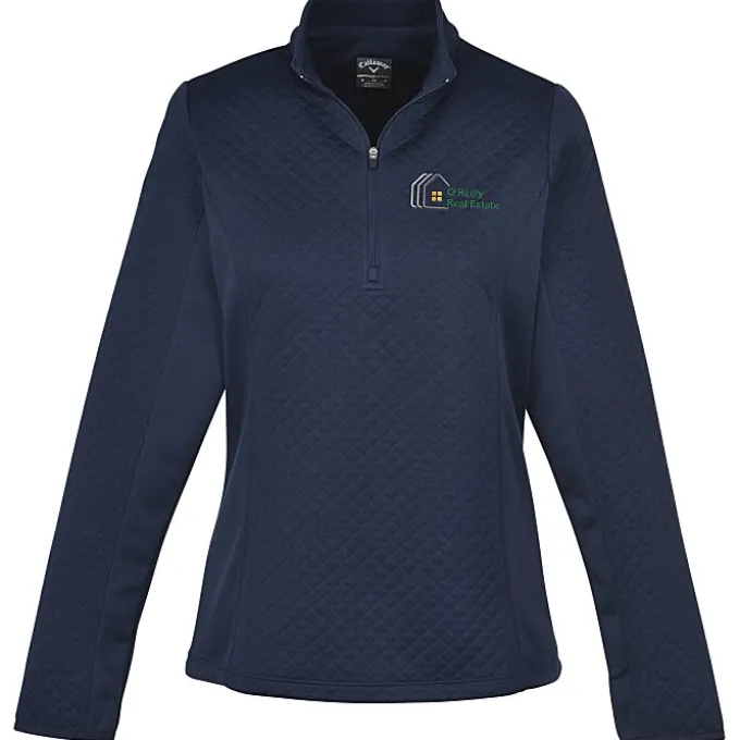 Callaway Diamond Quilted Fleece 1/4-Zip Pullover - Ladies'