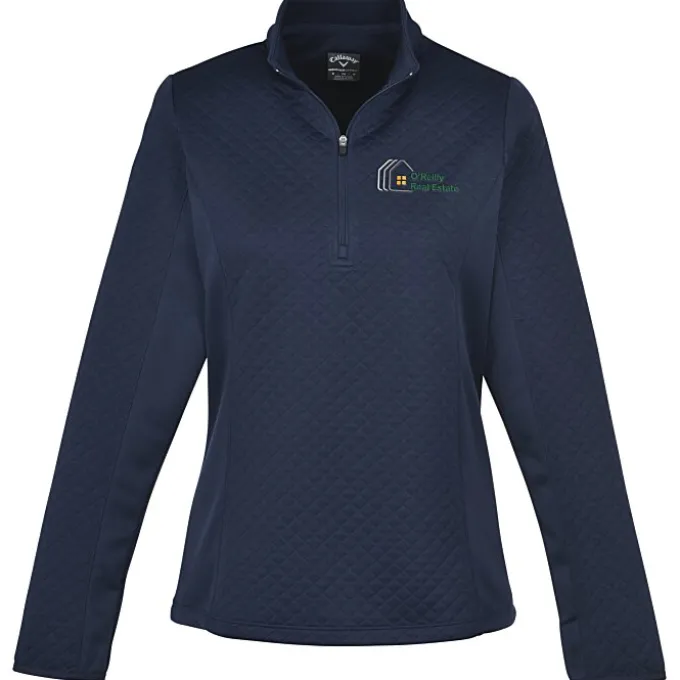 Callaway Diamond Quilted Fleece 1/4-Zip Pullover - Ladies'