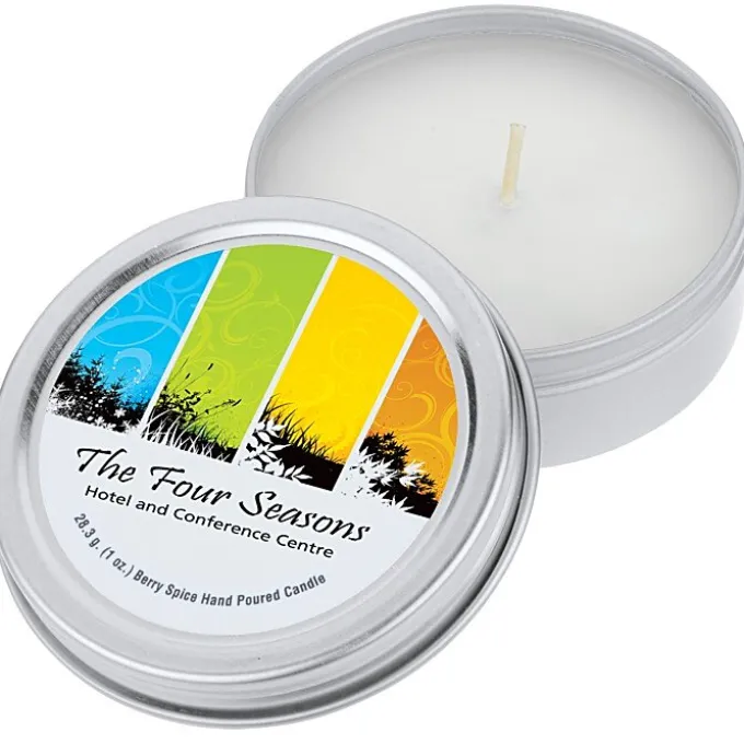 Candle in Metal Tin - 1 oz. - Berry Spice
