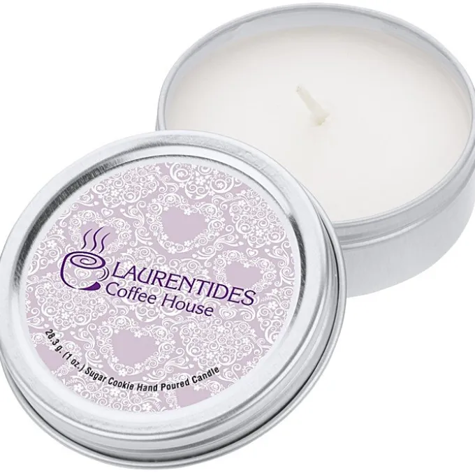 Candle in Metal Tin - 1 oz - Sugar Cookie