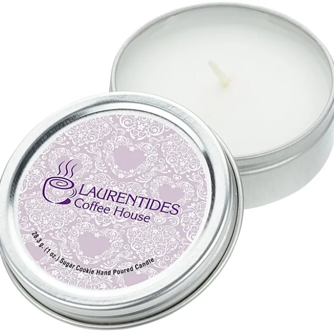 Candle in Metal Tin - 1 oz - Sugar Cookie