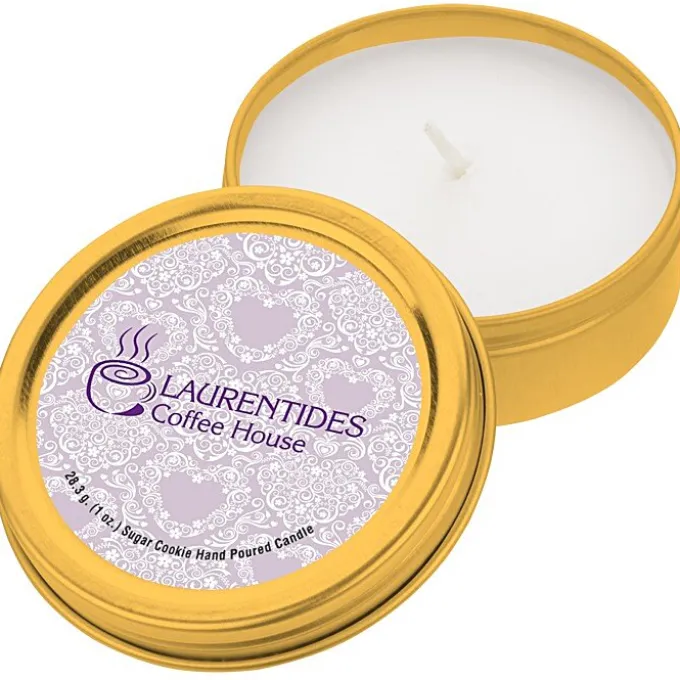Candle in Metal Tin - 1 oz - Sugar Cookie