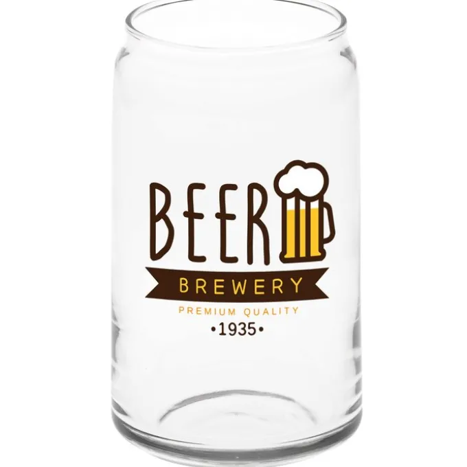 Can Glass - 16 oz - Full Color