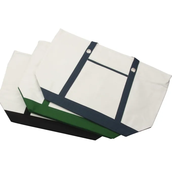 Canvas 12-oz Sailing Zip Top Tote - 14 inches x 23 inches - 24 hr