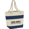 Capri Stripes Cotton Tote - 24 hr
