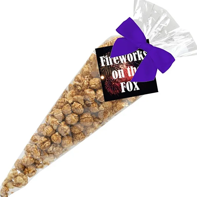 Caramel Popcorn Cone Bags - Large