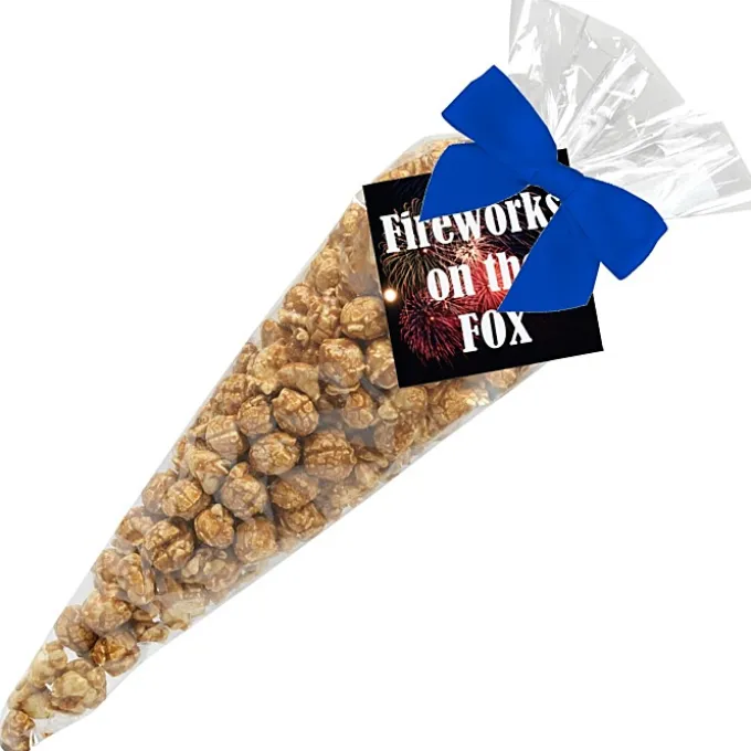 Caramel Popcorn Cone Bags - Large