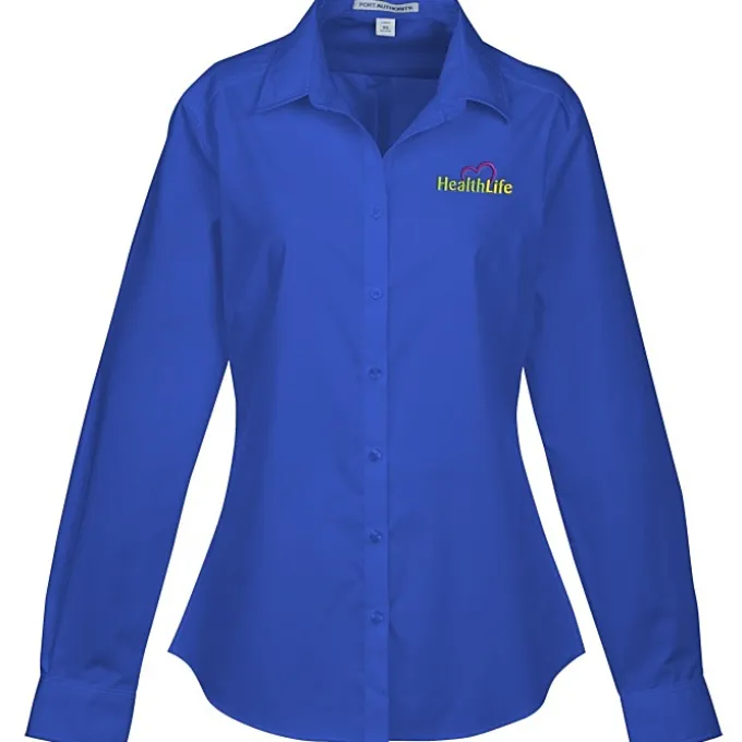 Carefree Poplin Shirt - Ladies' - 24 hr
