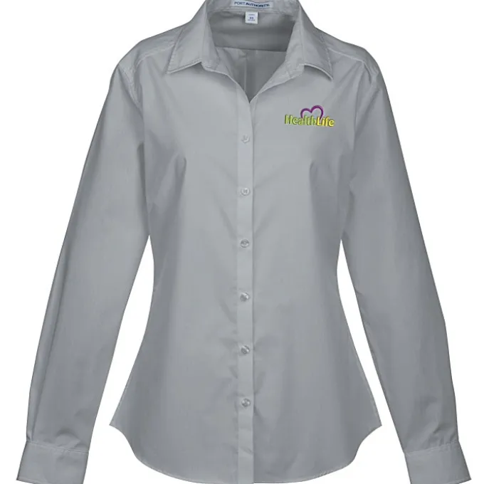Carefree Poplin Shirt - Ladies' - 24 hr