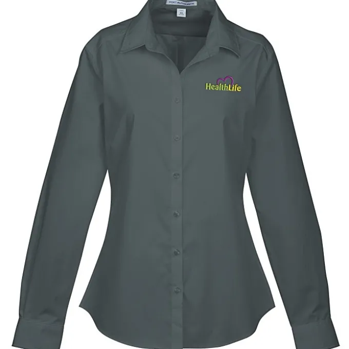 Carefree Poplin Shirt - Ladies' - 24 hr