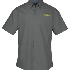 Carefree Short Sleeve Poplin Shirt - Men's