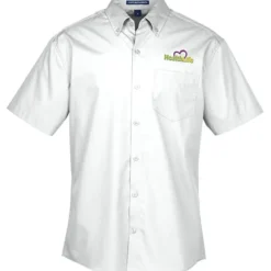 Carefree Short Sleeve Poplin Shirt - Men's