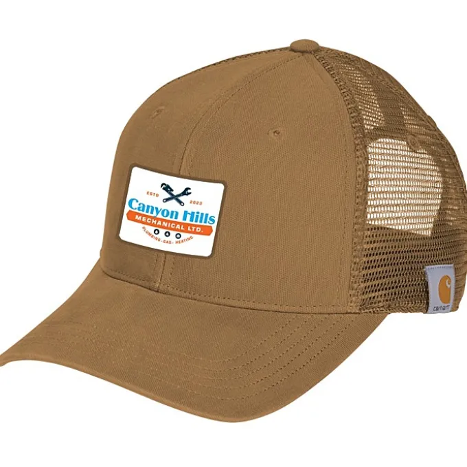 Carhartt Canvas Trucker Cap - Full Color Patch