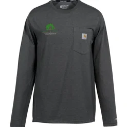 Carhartt Force Long Sleeve Pocket T-Shirt - Embroidered