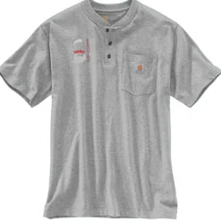 Carhartt Henley T-Shirt - Embroidered