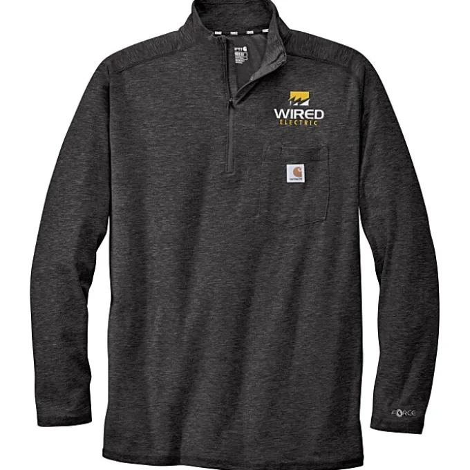 Carhartt Midweight 1/4-Zip Long Sleeve T-Shirt