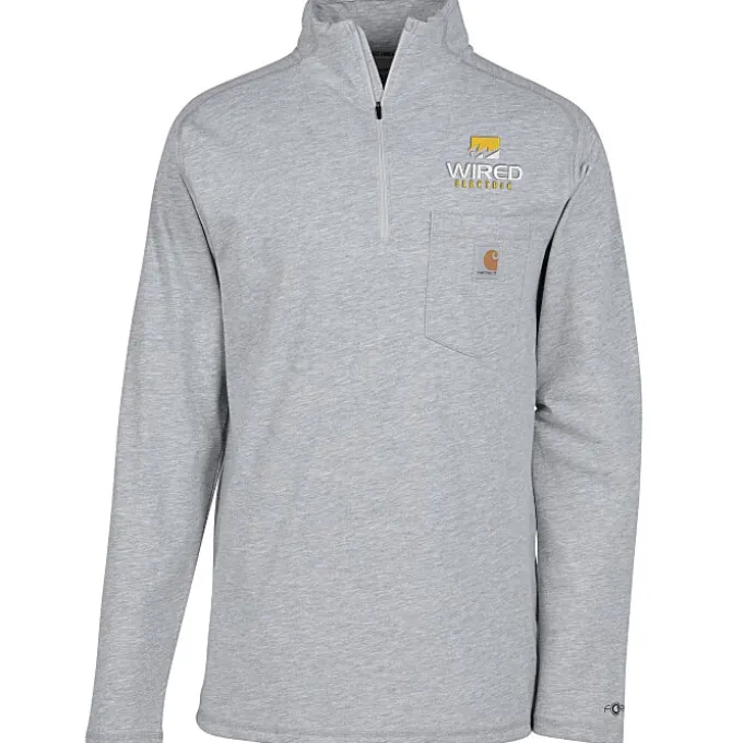 Carhartt Midweight 1/4-Zip Long Sleeve T-Shirt