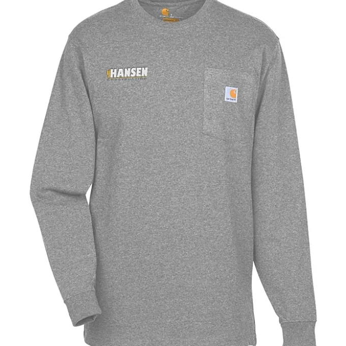 Carhartt Workwear Long Sleeve Pocket T-Shirt - Embroidered