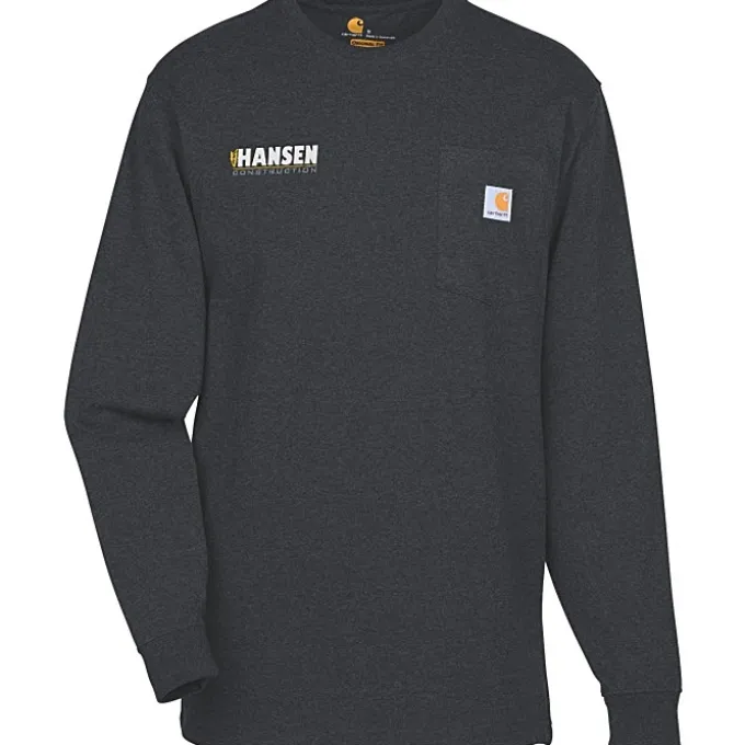 Carhartt Workwear Long Sleeve Pocket T-Shirt - Embroidered