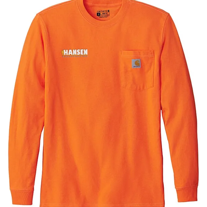 Carhartt Workwear Long Sleeve Pocket T-Shirt - Embroidered