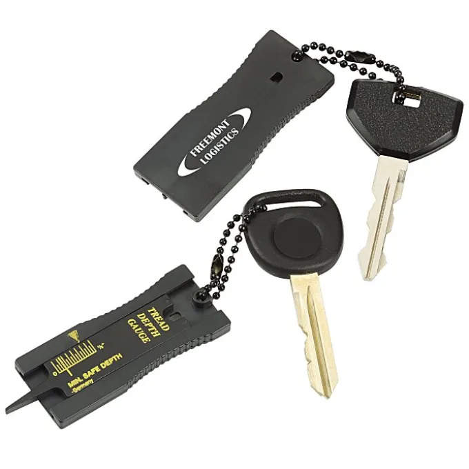 Car Keychain Tire Tread Gauge