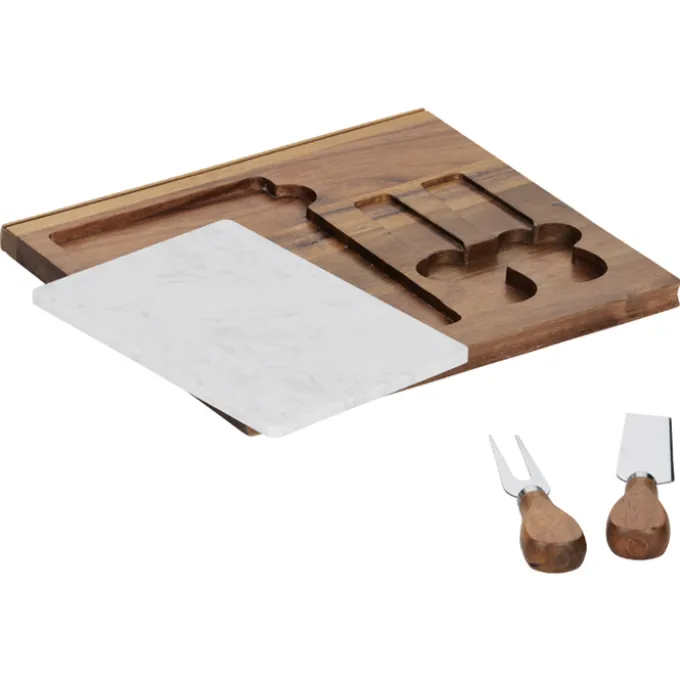 Carson 4-Piece Acacia Wood Cheese Set