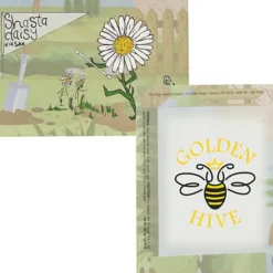 Cartoon Seed Packet - Shasta Daisy
