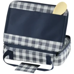 Casserole Keeper - Navy Plaid