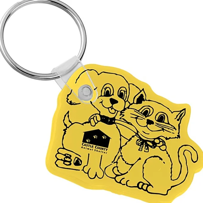 Cats & Dogs Soft Keychain - Opaque