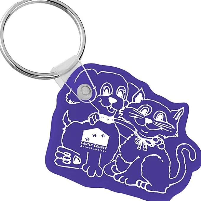 Cats & Dogs Soft Keychain - Opaque