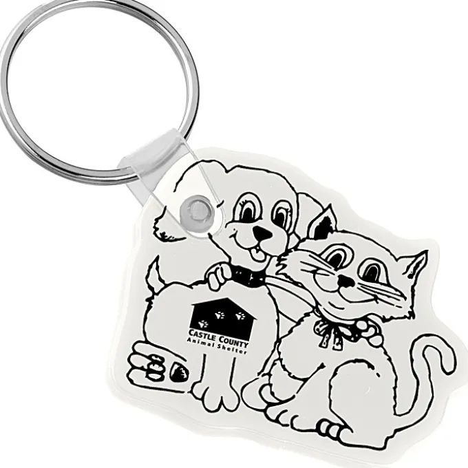 Cats & Dogs Soft Keychain - Opaque