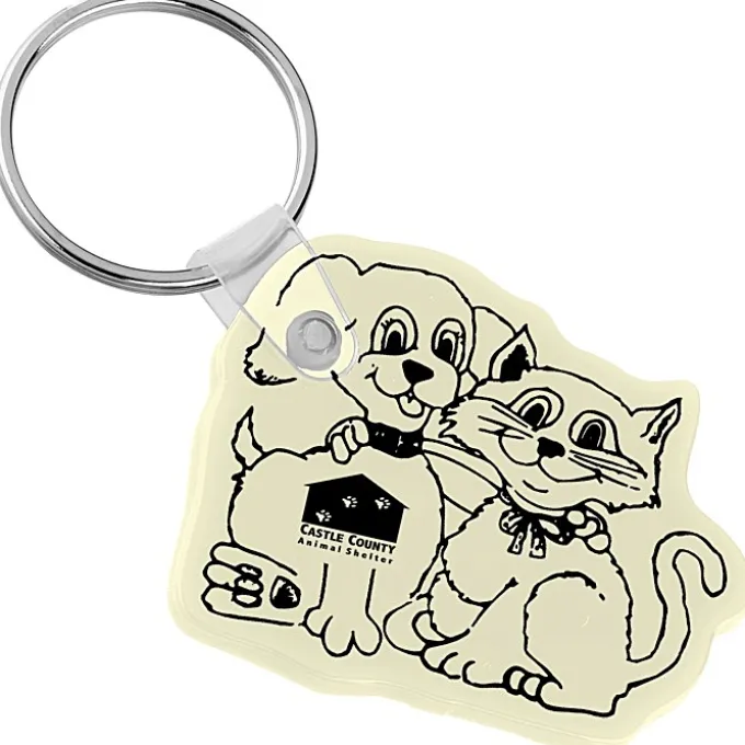 Cats & Dogs Soft Keychain - Opaque