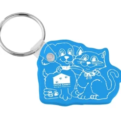 Cats & Dogs Soft Keychain - Translucent